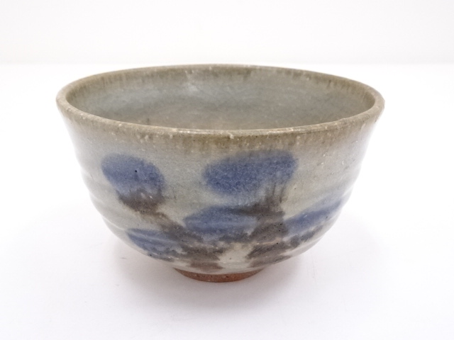 奥村考造 京焼 茶碗 未使用】乾山 色絵 吹寄図 奥村考造